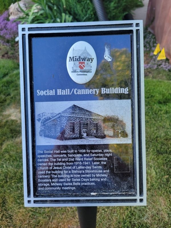 Social Hall/Cannery Building Marker image. Click for full size.