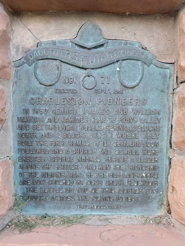 Charleston Pioneers Marker. Click for full size. Charleston Pioneers Marker image. Click for full size.