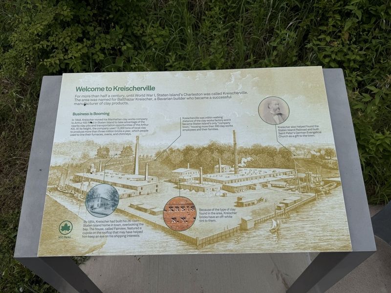 Welcome to Kreischerville Marker image. Click for full size.