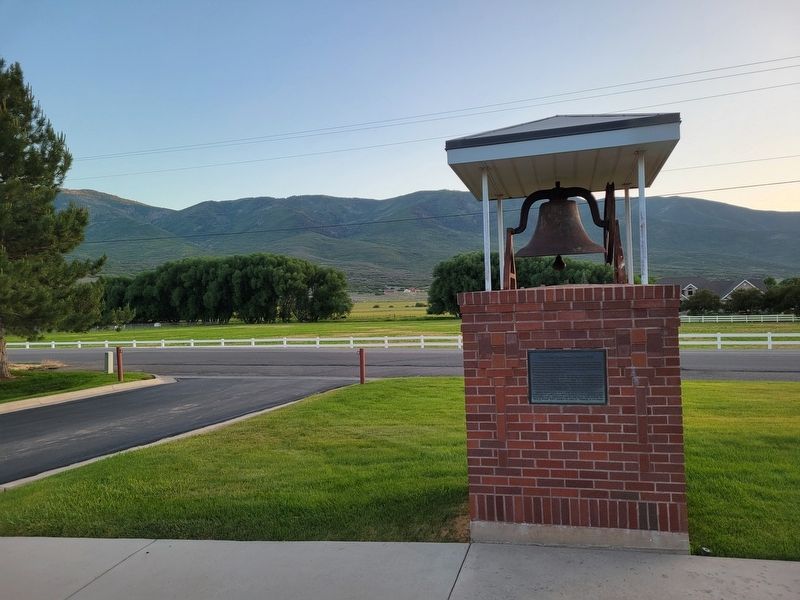 The Old Wallsburg Church Bell Marker. Click for full size. The Old Wallsburg Church Bell Marker image. Click for full size.