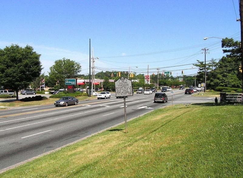 Wide view of the Guilford Courthouse Marker. Click for full size. Wide view of the Guilford Courthouse Marker image. Click for full size.