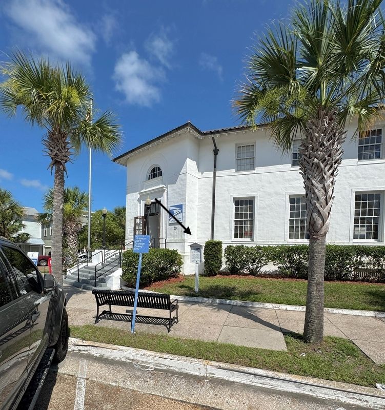 Apalachicola Post Office and Customs House Marker. Click for full size. Apalachicola Post Office and Customs House Marker image. Click for full size.