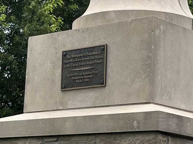 This Memorial is Dedicated to those Who Have Served Our Nation Marker. Click for full size. This Memorial is Dedicated to those Who Have Served Our Nation Marker image. Click for full size.
