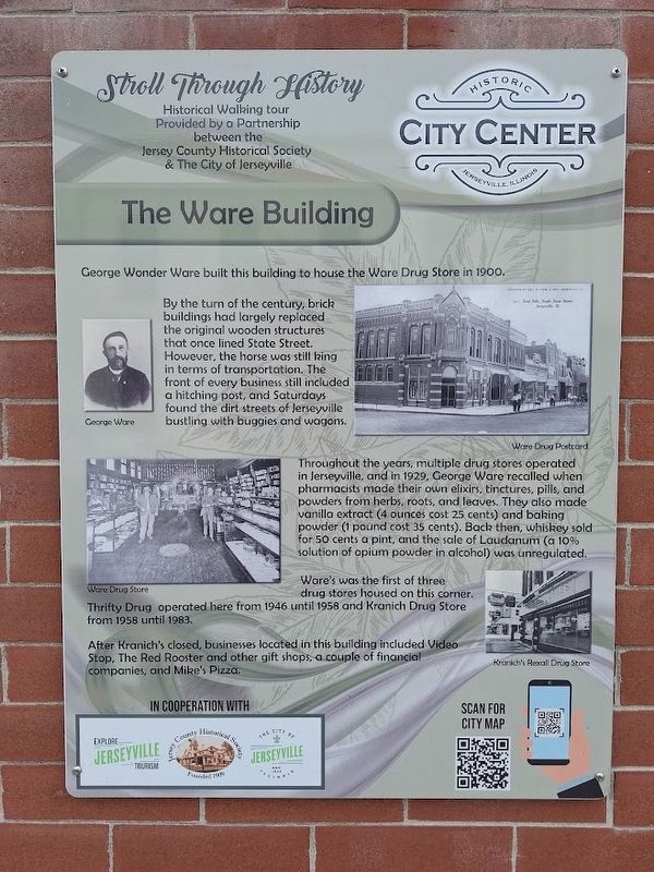 The Ware Building Marker. Click for full size. The Ware Building Marker image. Click for full size.