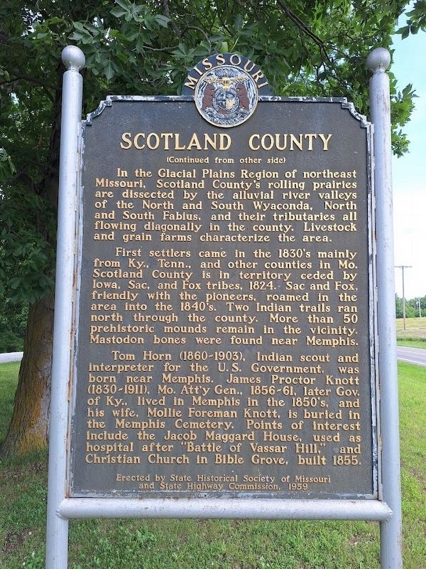 Scotland County Marker. Click for full size. Scotland County Marker image. Click for full size.