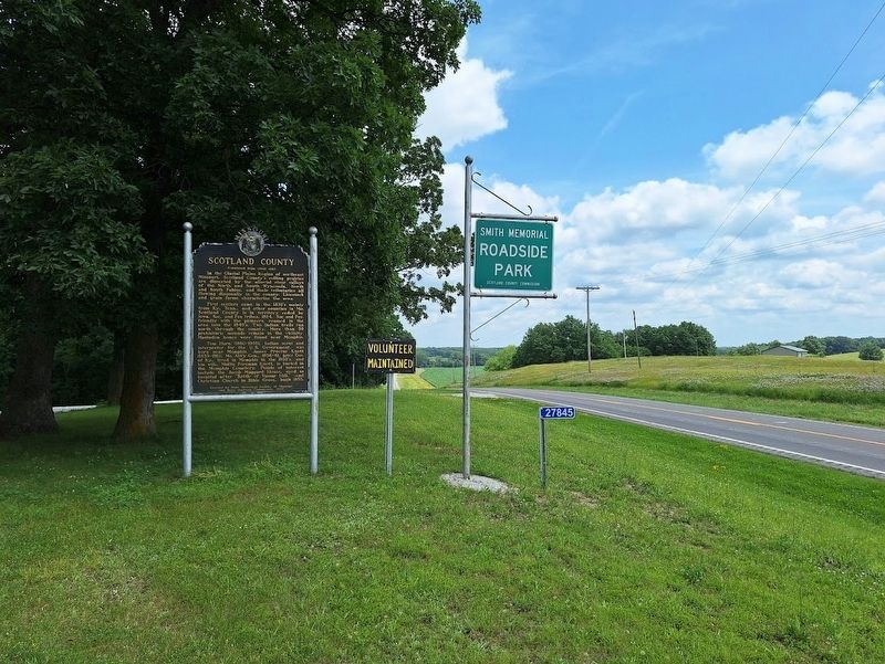 Scotland County Marker. Click for full size. Scotland County Marker image. Click for full size.