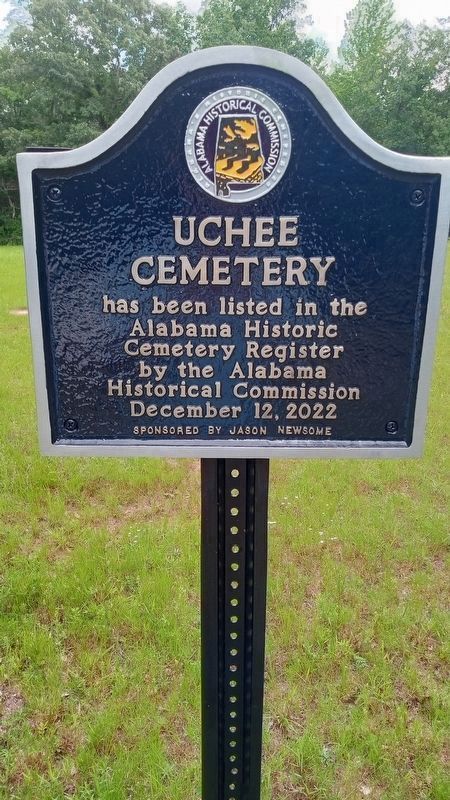 Uchee Cemetery on National Register of Historic Places.. Click for full size. Uchee Cemetery on National Register of Historic Places. image. Click for full size.