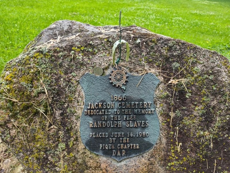 Jackson Cemetery Marker. Click for full size. Jackson Cemetery Marker image. Click for full size.