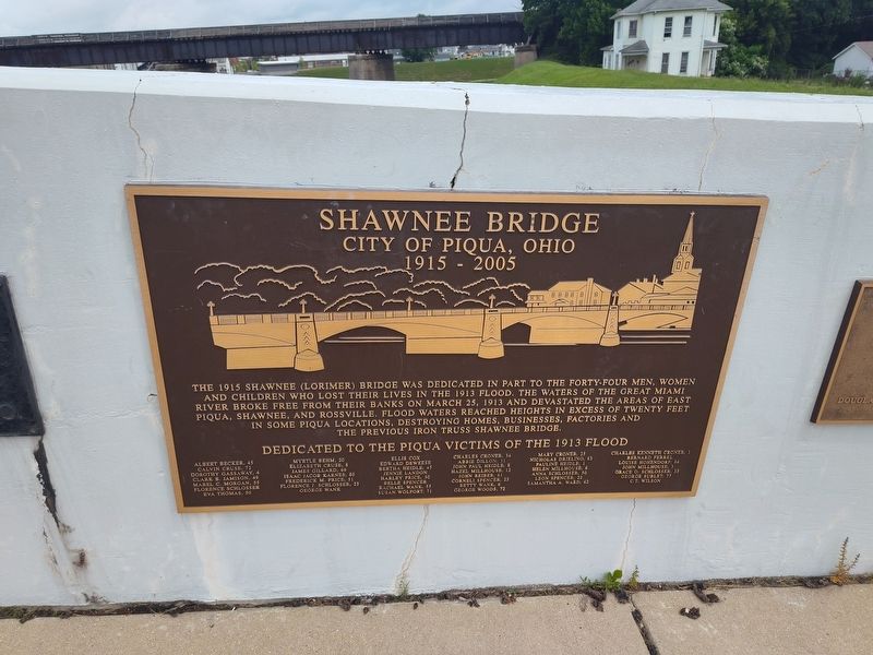 Shawnee Bridge Marker image. Click for full size.