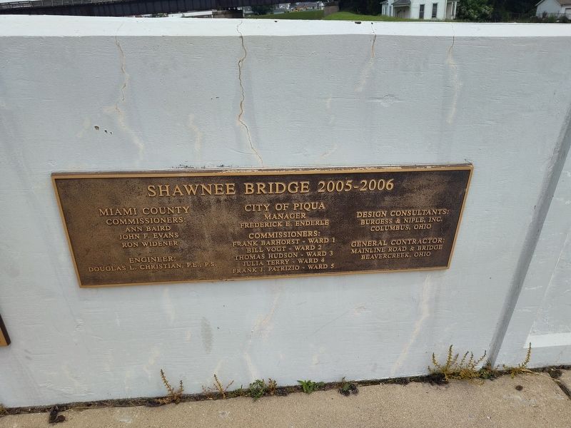Shawnee Bridge Marker image. Click for full size.