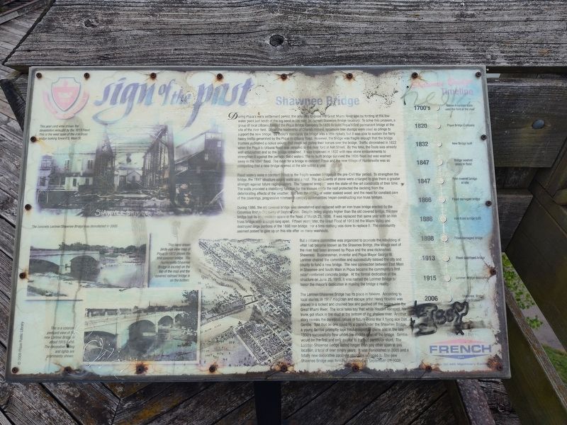 Shawnee Bridge Marker image. Click for full size.