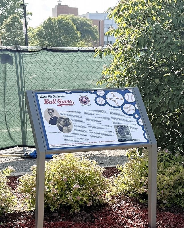 Take Me Out To The Ball Game - South Bend Cubs Marker. Click for full size. Take Me Out To The Ball Game - South Bend Cubs Marker image. Click for full size.