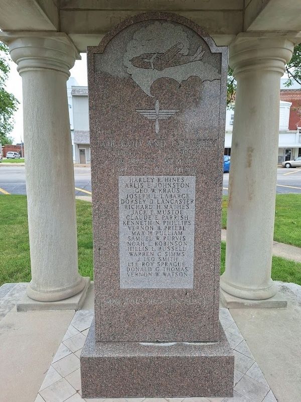 War Memorial Marker. Click for full size. War Memorial Marker image. Click for full size.