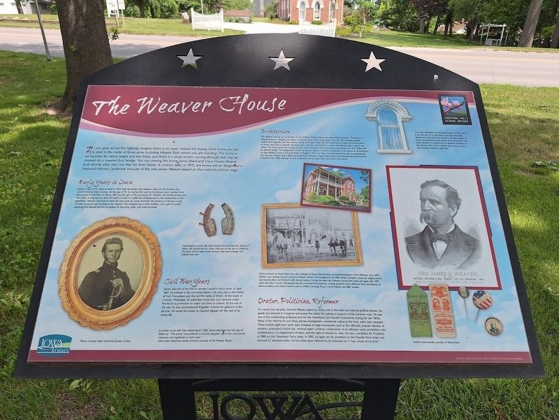 The Weaver House Marker image. Click for full size.