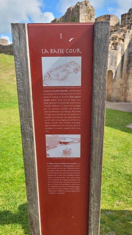 La Basse Cour Marker - French text. Click for full size. La Basse Cour Marker - French text image. Click for full size.