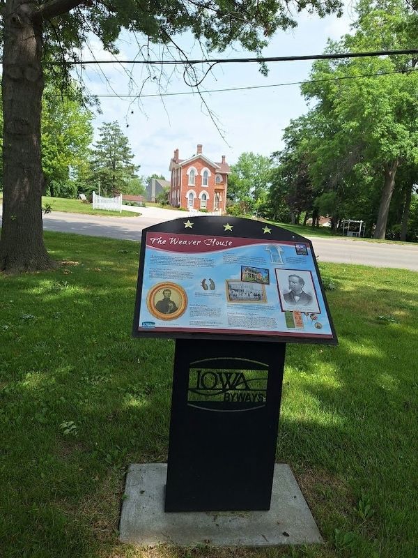 The Weaver House Marker image. Click for full size.