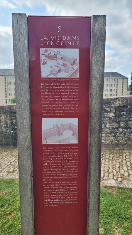 La Vie Dans L'enceinte Marker - French Text. Click for full size. La Vie Dans L'enceinte Marker - French Text image. Click for full size.