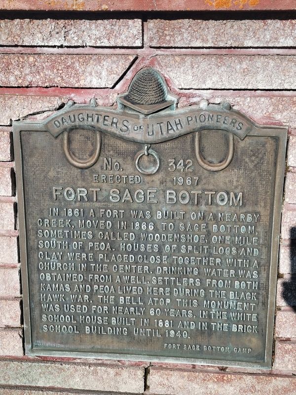 Fort Sage Bottom Marker. Click for full size. Fort Sage Bottom Marker image. Click for full size.