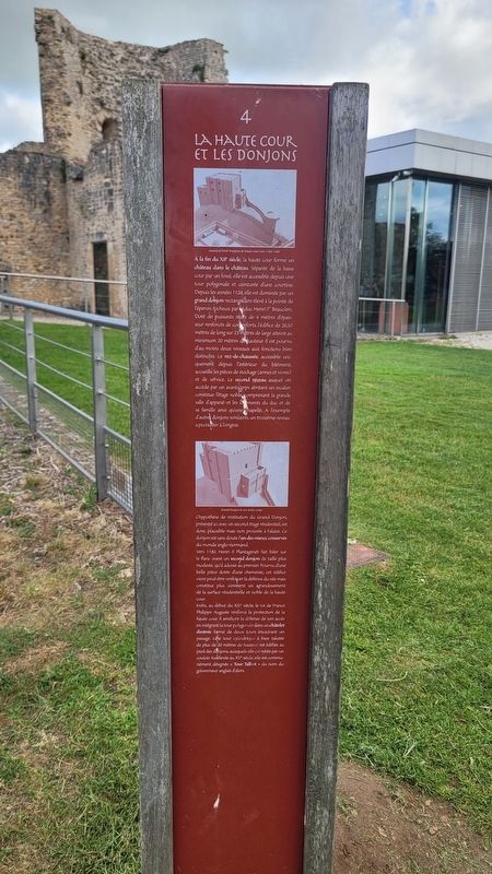 La Haute Cour et les Donjons Marker - French Text image. Click for full size.