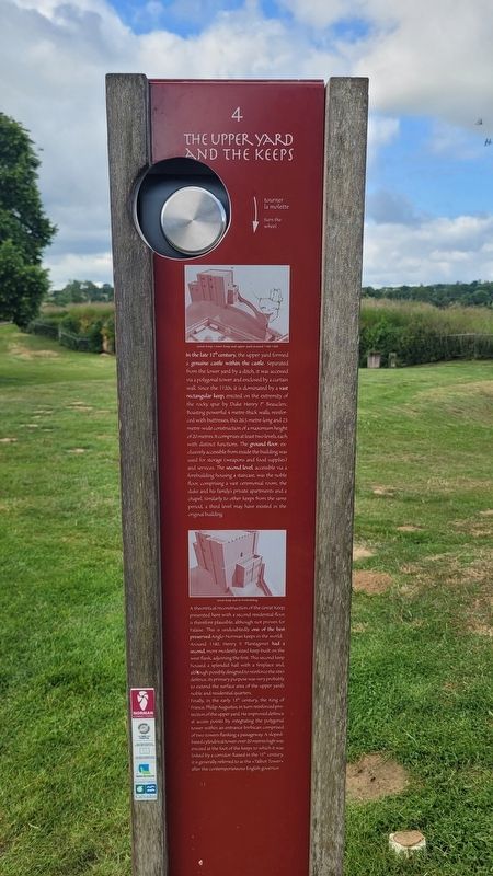The Upper Yard and the Keeps Marker - English Text image. Click for full size.