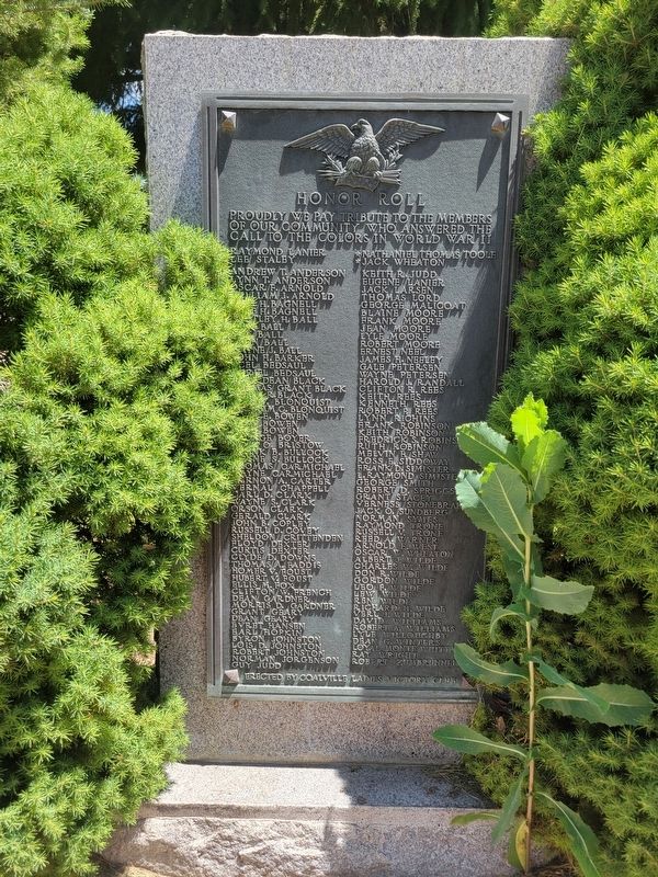 Coalville Honor Roll Marker image. Click for full size.