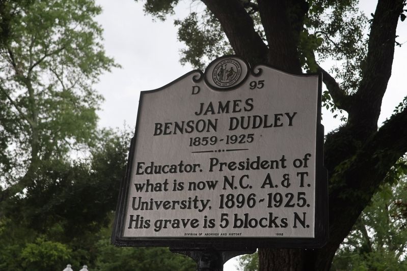 James Benson Dudley Marker. Click for full size. James Benson Dudley Marker image. Click for full size.