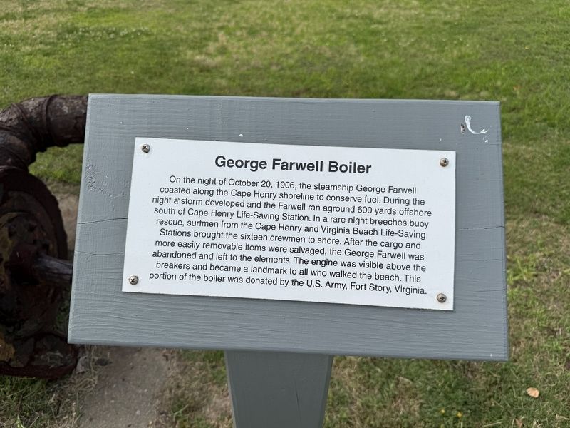 George Farwell Boiler Marker. Click for full size. George Farwell Boiler Marker image. Click for full size.