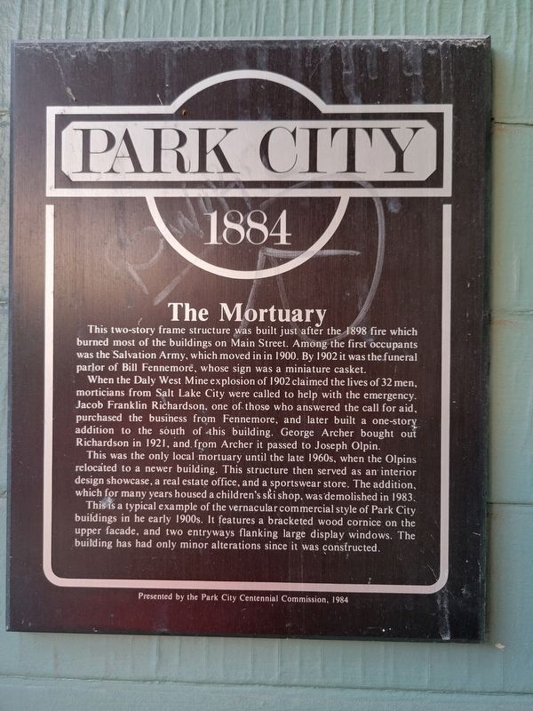 The Mortuary Marker. Click for full size. The Mortuary Marker image. Click for full size.