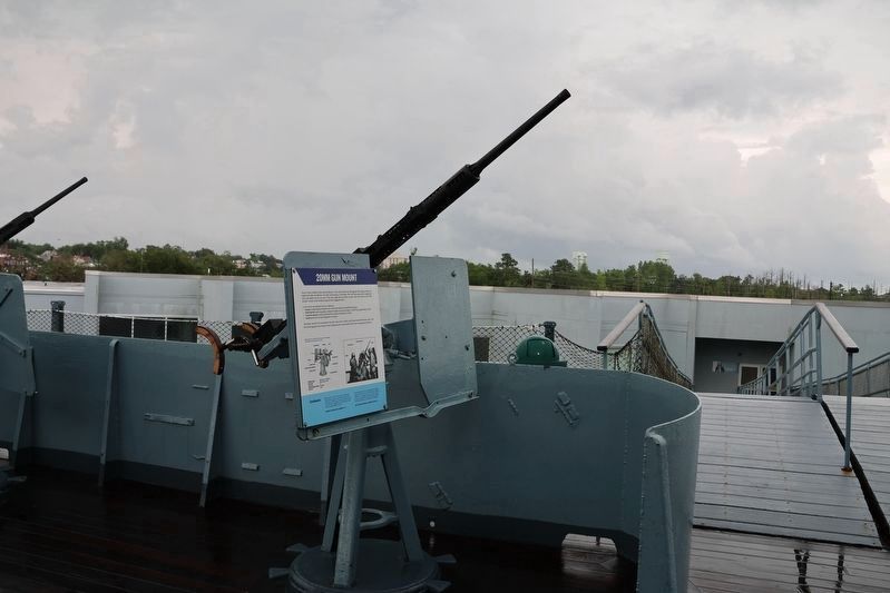 20MM Gun Mount and informational sign. Click for full size. 20MM Gun Mount and informational sign image. Click for full size.