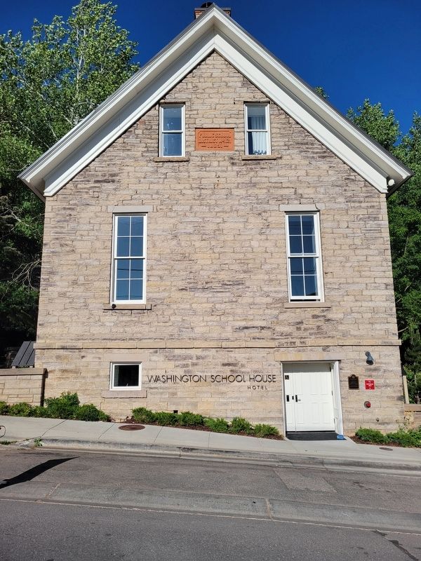 Washington School Marker. Click for full size. Washington School Marker image. Click for full size.