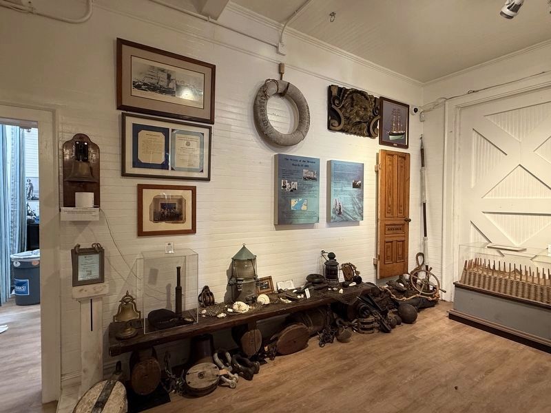 Displays inside of the museum at the former station. Click for full size. Displays inside of the museum at the former station image. Click for full size.