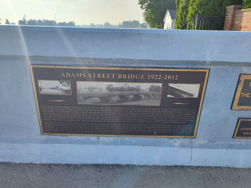 Adams Street Bridge 1922-2012 Marker image. Click for full size.