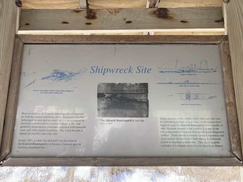 Shipwreck Site Marker. Click for full size. Shipwreck Site Marker image. Click for full size.