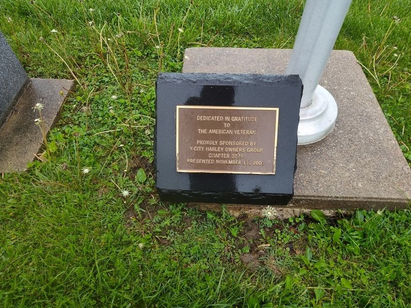 Veterans Memorial Marker. Click for full size. Veterans Memorial Marker image. Click for full size.