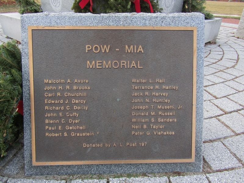 POW - MIA Memorial Marker. Click for full size. POW - MIA Memorial Marker image. Click for full size.