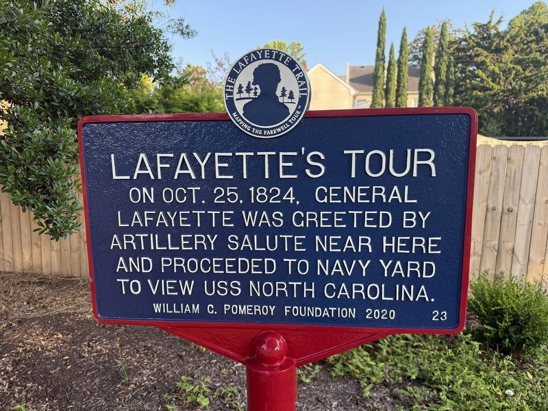 Lafayette's Tour Marker image. Click for full size.