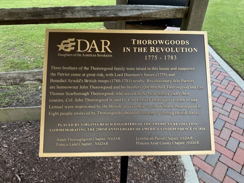 Thorowgoods in the Revolution Marker. Click for full size. Thorowgoods in the Revolution Marker image. Click for full size.