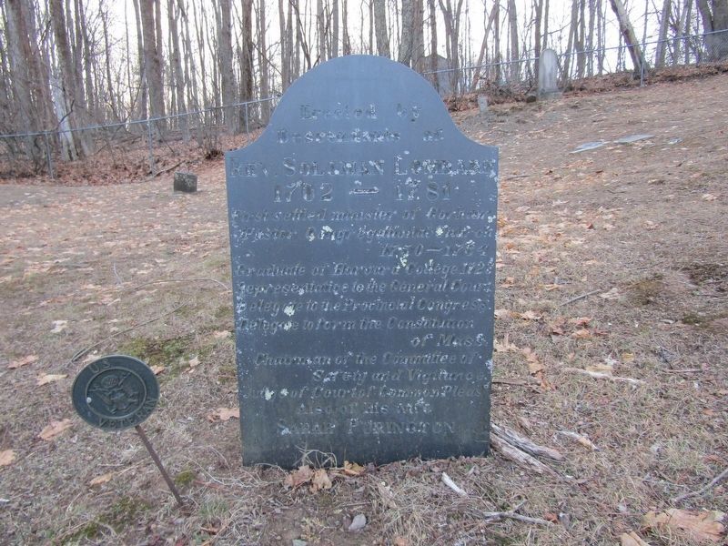 Rev. Soloman Lombard Marker. Click for full size. Rev. Soloman Lombard Marker image. Click for full size.
