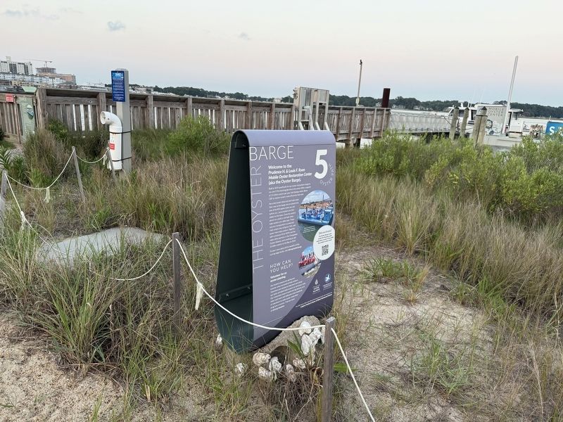 The Oyster Barge Marker image. Click for full size.