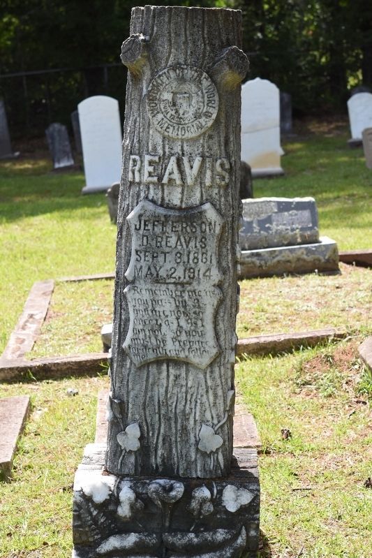 Headstone Jefferson D Reavis. Click for full size. Headstone Jefferson D Reavis image. Click for full size.