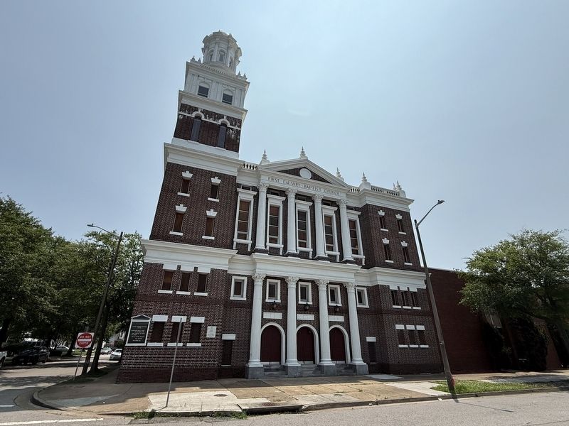 First Cavalry Baptist Church Marker image. Click for full size.