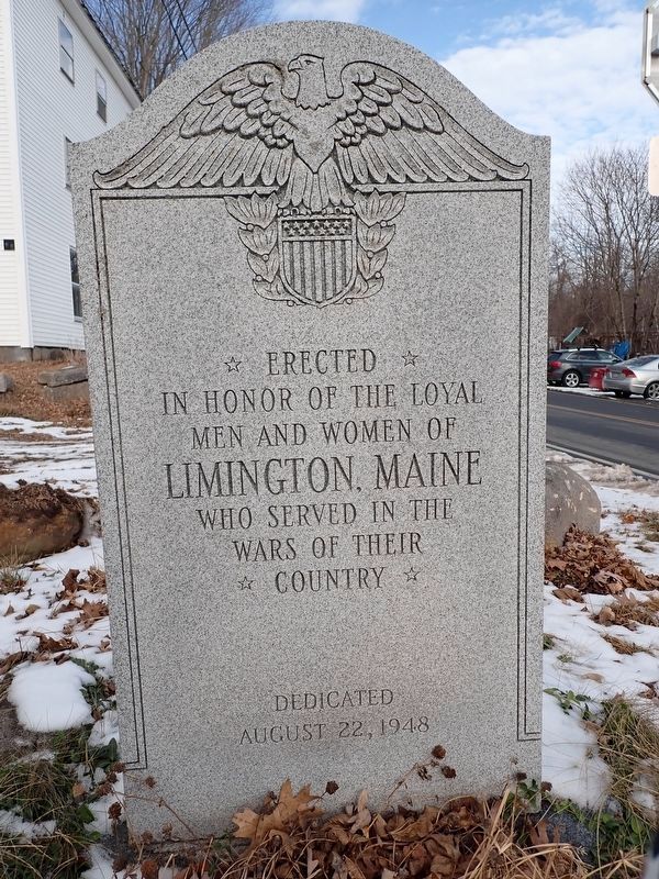 Limington Maine Veterans Memorial image. Click for full size.