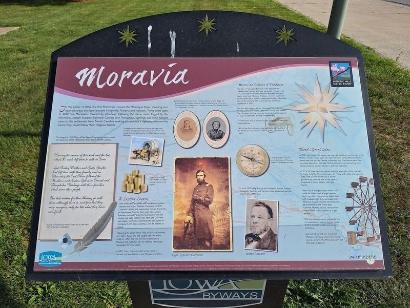 Moravia Marker. Click for full size. Moravia Marker image. Click for full size.