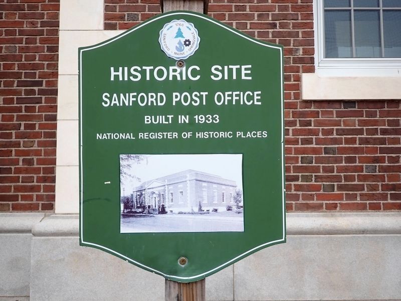 Sanford Post Office Marker image. Click for full size.