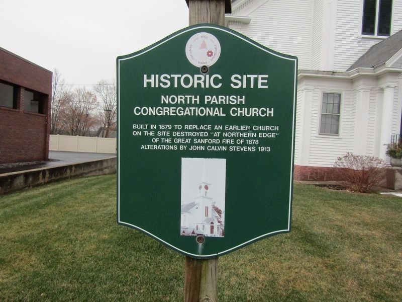 North Parish Congregational Church Marker image. Click for full size.