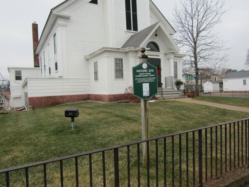 North Parish Congregational Church Marker image. Click for full size.