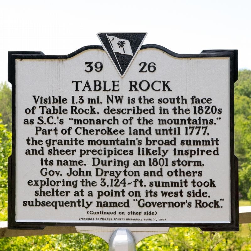Table Rock Marker, Side One. Click for full size. Table Rock Marker, Side One image. Click for full size.