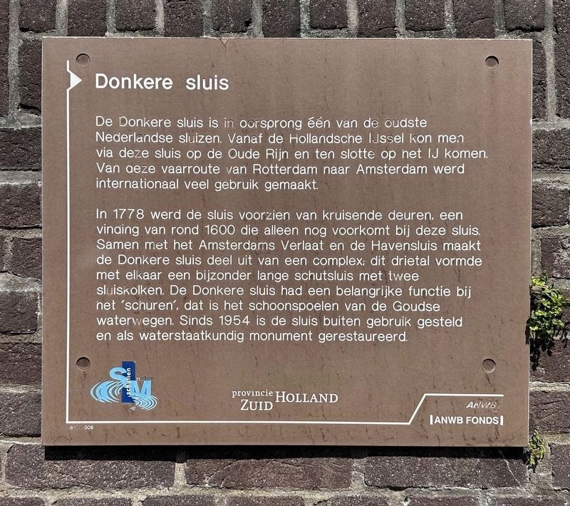 Donkere sluis / Donkere Lock Marker. Click for full size. Donkere sluis / Donkere Lock Marker image. Click for full size.