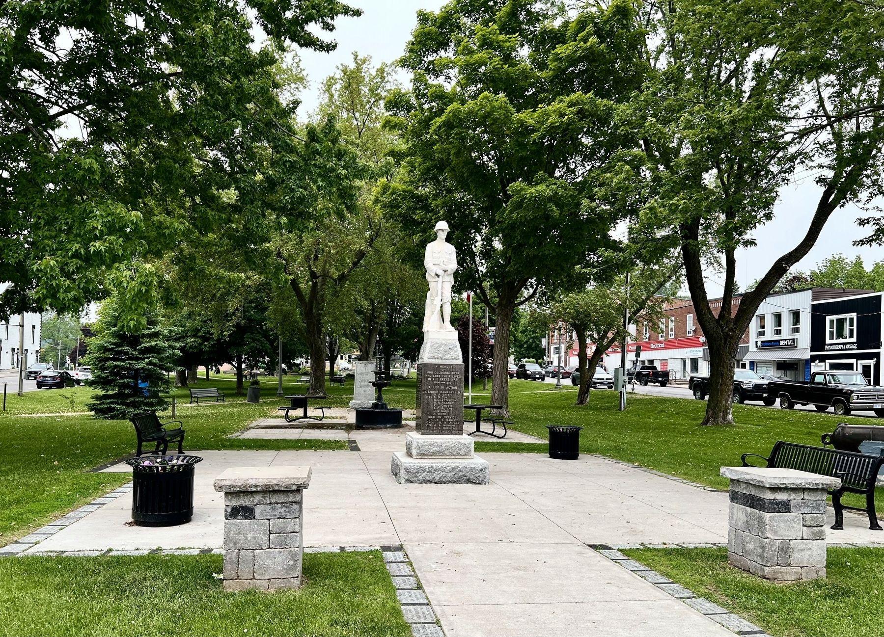 Colborne Cenotaph (World War I). Click for full size. Colborne Cenotaph (World War I) image. Click for full size.