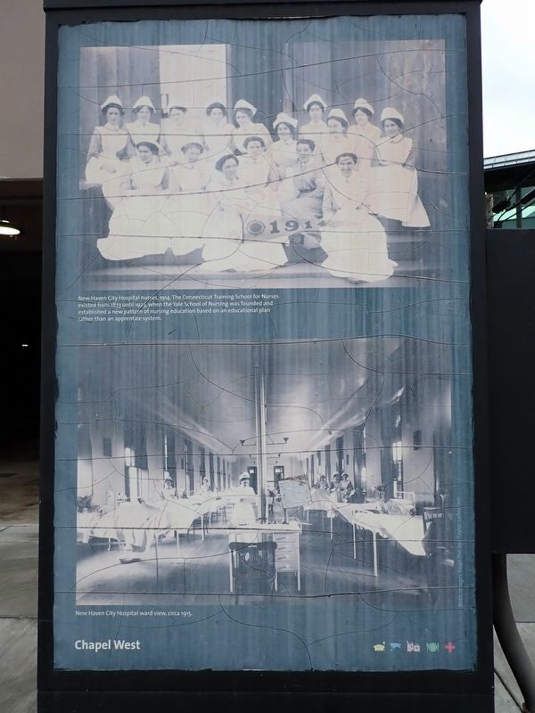 New Haven City Hospital scenes Marker image. Click for full size.
